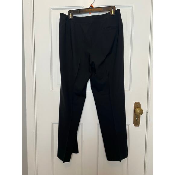 Lafayette 148 Women's 8P Wool Dress Pants Black Front Pleat Work Trousers Career - Picture 2 of 15